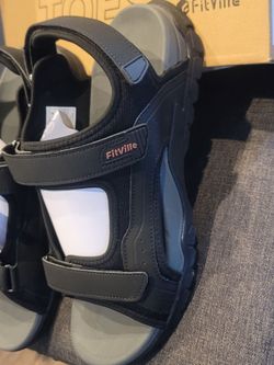 FitVille Men's size 14 Wide
Breathable Slip-Resistant Sandals.