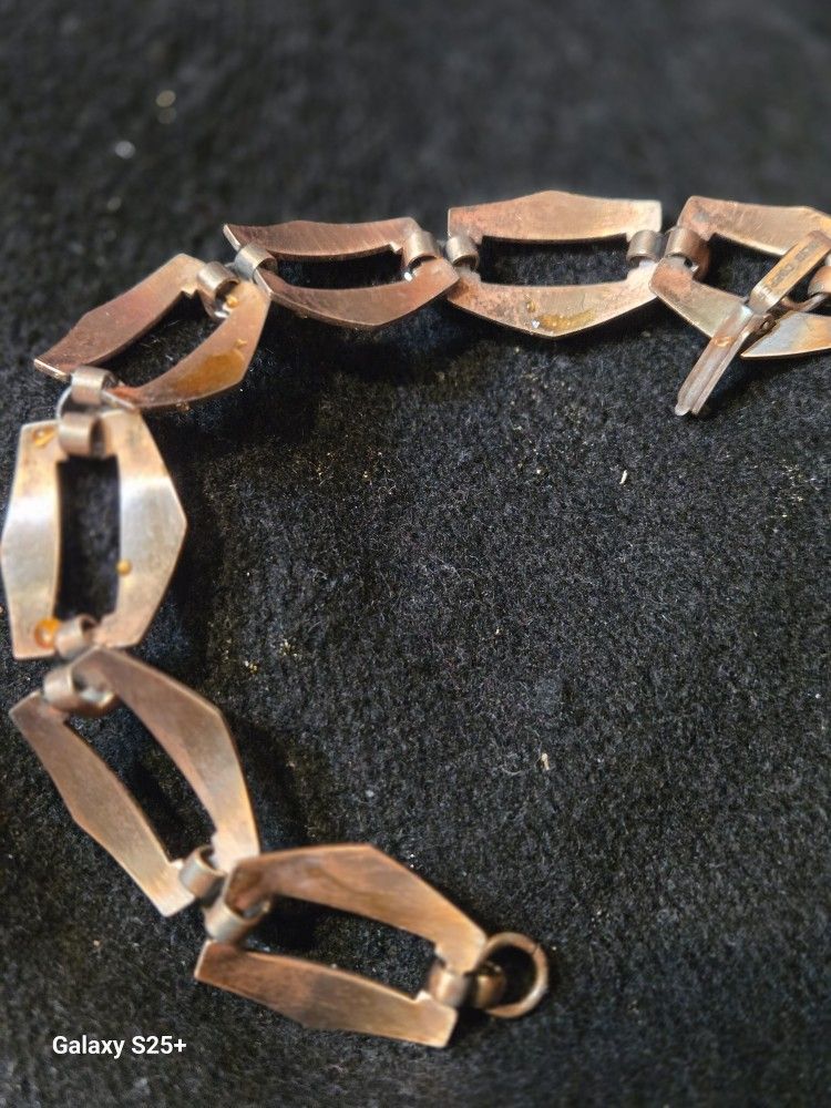 vintage solid copper bracelet