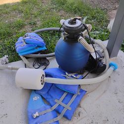 Pool Pump And Chemicals