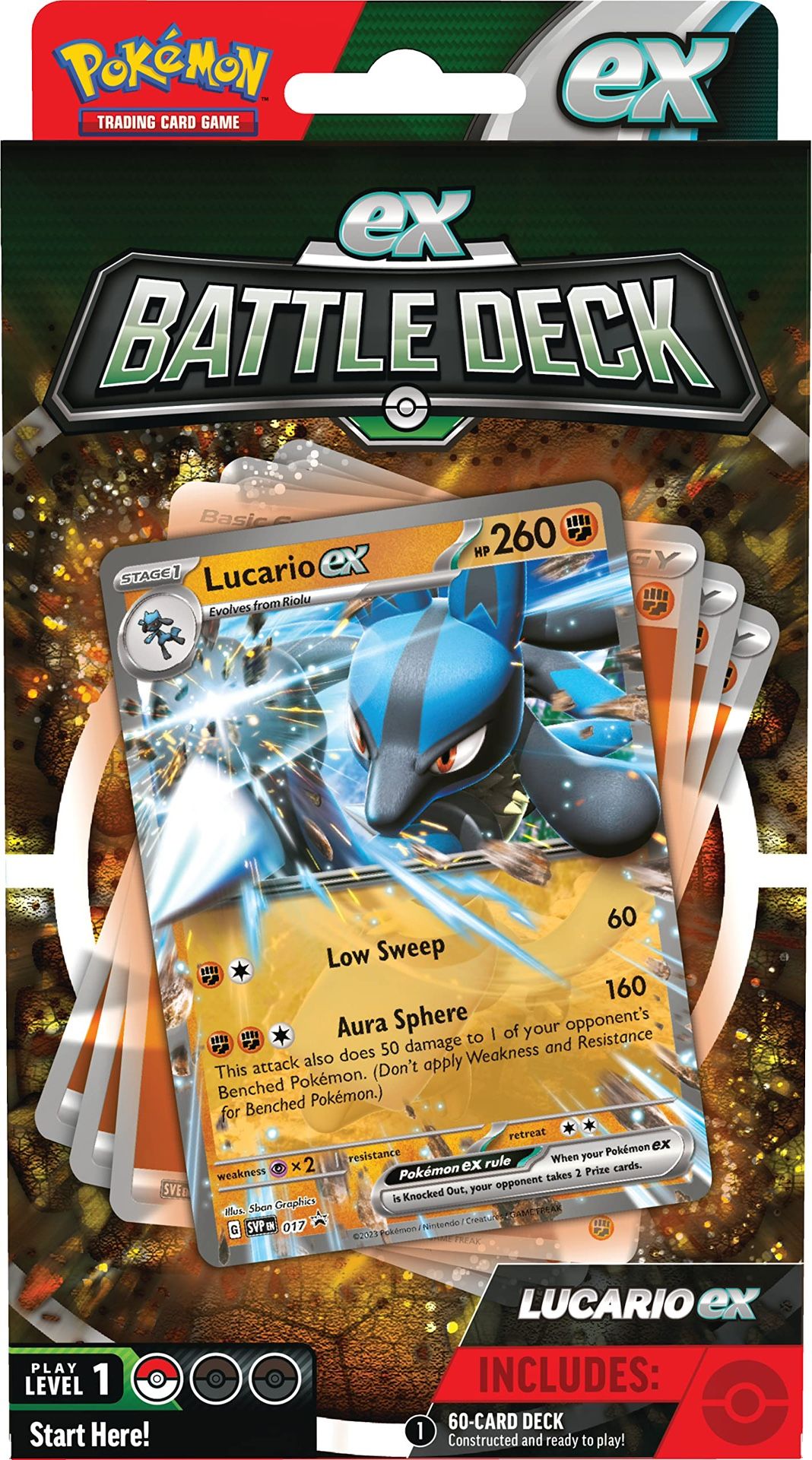 Pokemon Battle Deck Lucario Ex Pack