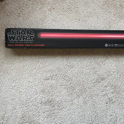 Star Wars Red FX Lightsaber Asajj Ventress Disney Collectible 