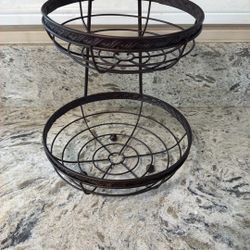 Metal Bronze Color Fruit Holder