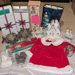 Entire lot of Vintage Christmas items.

