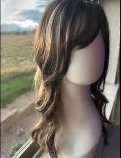 Brunette highlights Wig