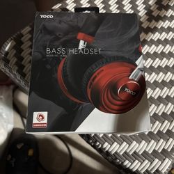 Bass Headset Yoco Model No.: YC300 Subwoofer wireless Blue