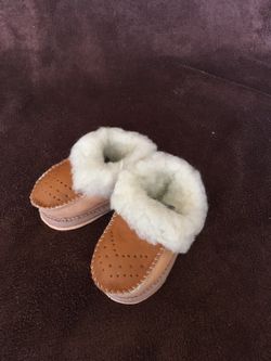 Natural sheep skin baby Mocs