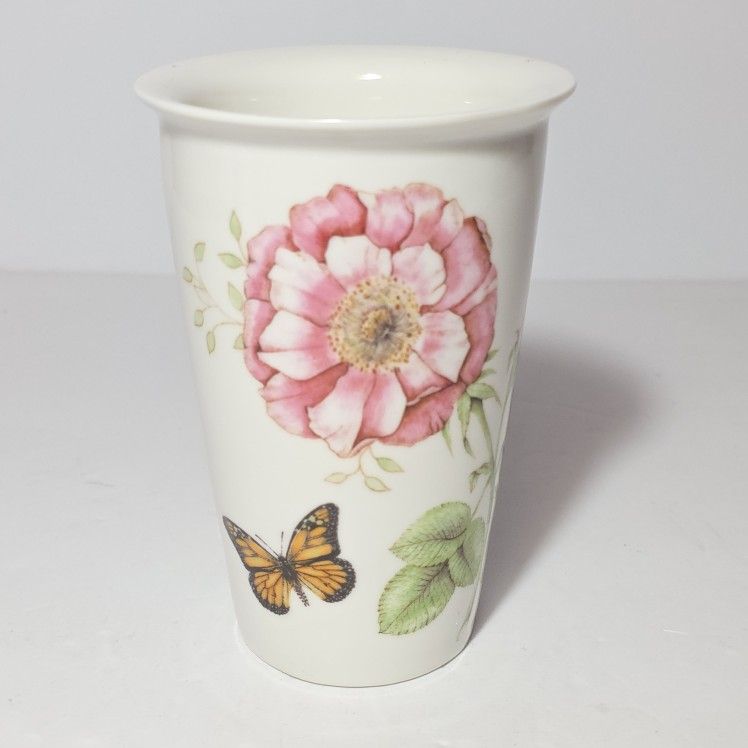 Lenox Butterfly Meadow Vase Pink Flower