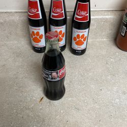 3 bottles of clemson coke 1981 