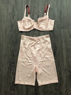 Scandale Soft Pink Bra & Contour Mid-Thigh Shorts