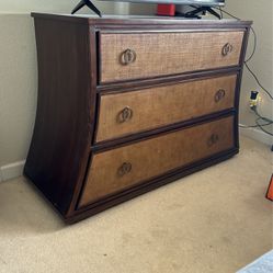 Dark Wood Modern Stye Storage Chest Dresser with Drawers 