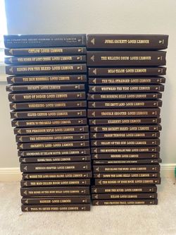 Louis L’Amour Leatherette Western Hardcover Book Collection