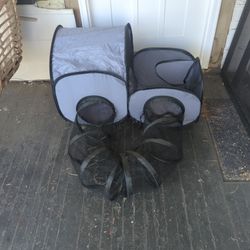 Outdoor mesh cat pen 