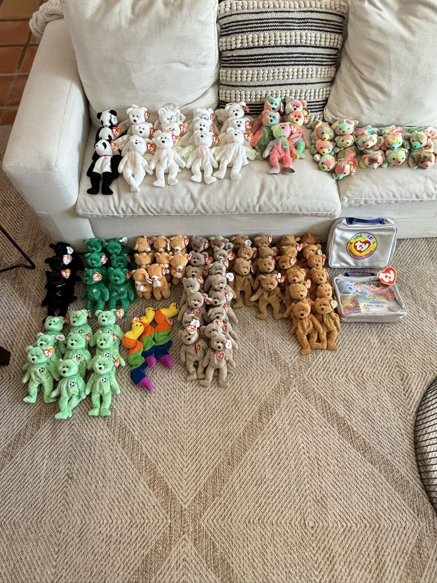 94 Rare Beanie Babie Collection with Tag Errors