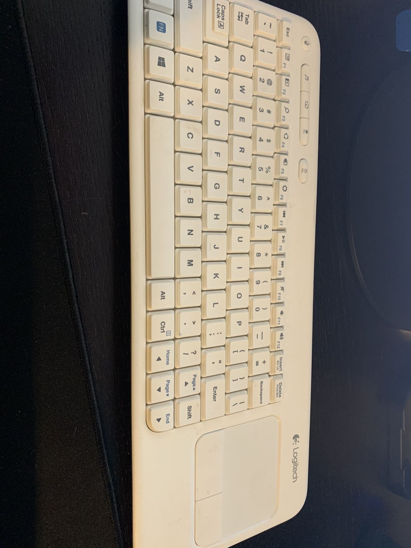 Logitech keyboard and trackpad