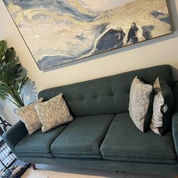 Couch W/ Pillows For Sale Must Go 