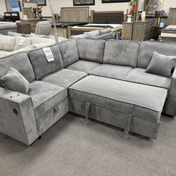 Dark Gray Sofa Sectional Sleeper