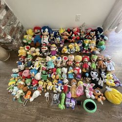 Mario, (SONIC SOLD OUT)  and More plushes *READ DESCRIPTION*