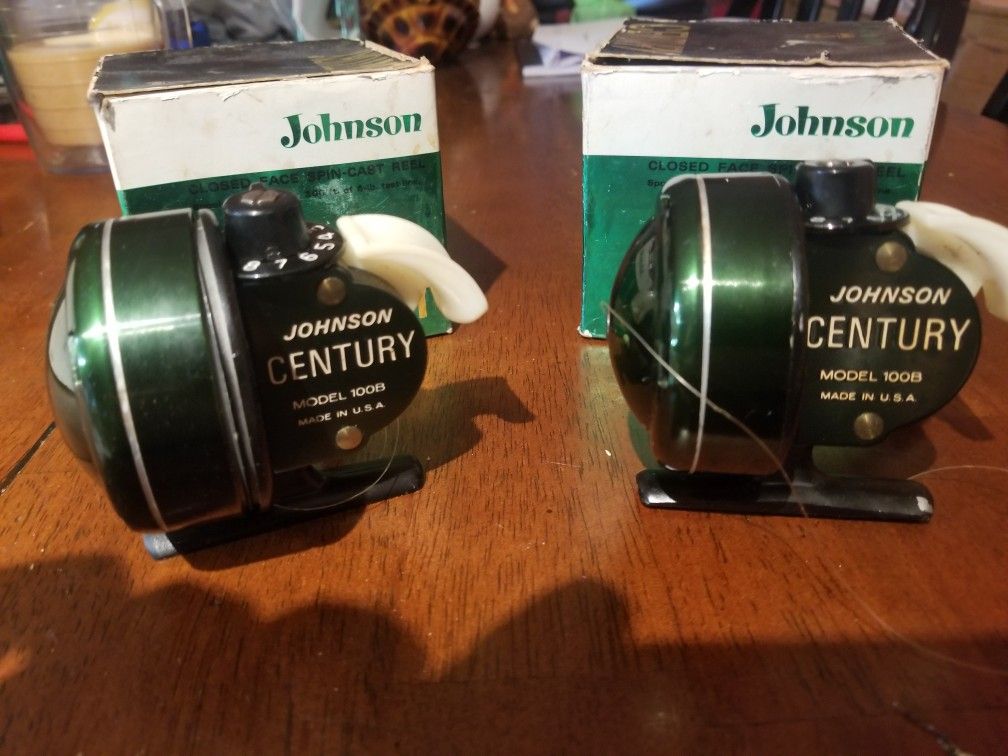 Vintage Johnson Century 100B Fishing Reels