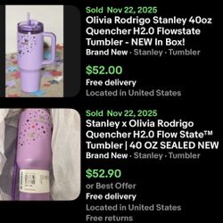 Brand New Authentic Olivia Rodrigo Stanley Cup 