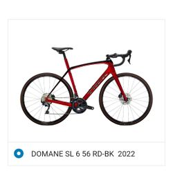 2022 Trek Domane SL 6 Gen 3. -  $2700