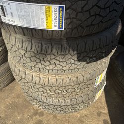 New Tires Installed/ Llantas Nuevas Instaladas 235/75/15 Good Year AT Tires