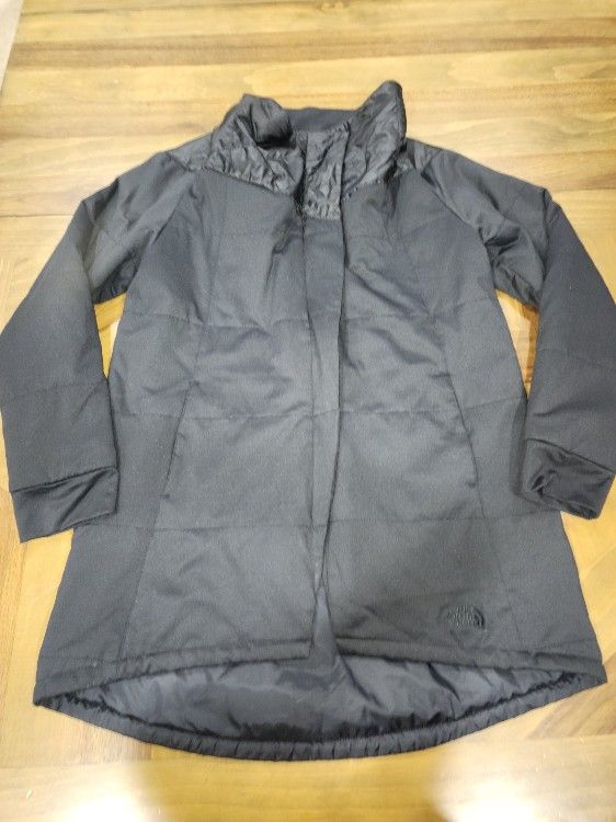 THE NORTH FACE Black Long Sleeve Parka Jacket Sz Medium Women