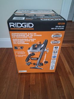 12 gallon ridgid wet/dry vac