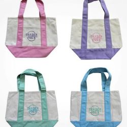 Pastel Trader Joe’s Mini Totes 