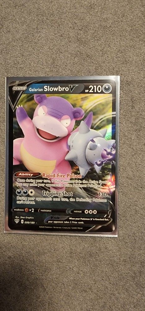Galarian Slowbro V Holo