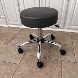 +++ Swivel Rolling Stool Round Chair,Thick Sturdy Padding,Adjustable Stool with Wheels++