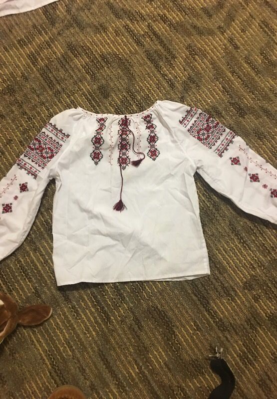 Ukrainian shirts for a boy and a girl size 6-7