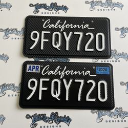 Custom License Plate Wraps