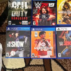 PS five and PS4 games