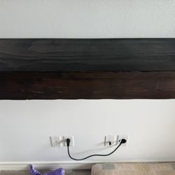 Hidden / Secret Shelf - Magnetic Lock - Dark Oak - Real Wood