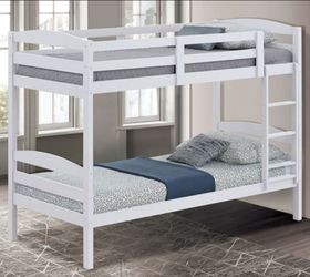 Brand New White Twin Size Bunk Bed