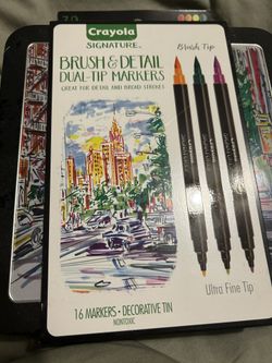 Crayola® Signature™ Brush & Detail Dual-Tip Markers