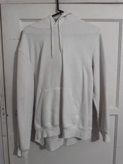 White plain hoodie