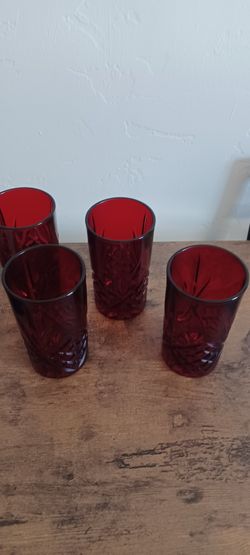Dublin Ruby Highball Glasses Set