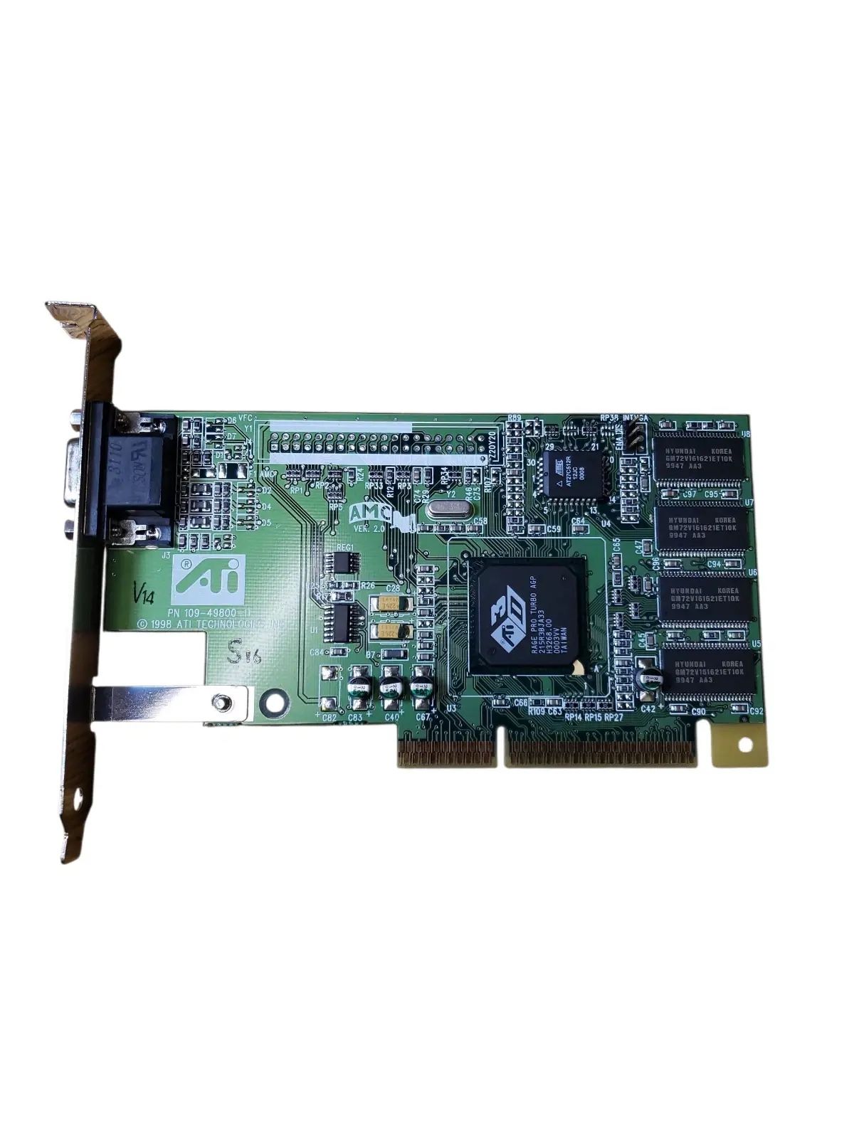 ATI Basic AGP video card 8MB ATI 109-49800-11 3D Rage Pro Turbo