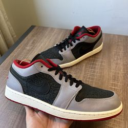 Nike Mens Air Jordan 1 553558-004 Gray Casual Shoes Sneakers Size 12.5