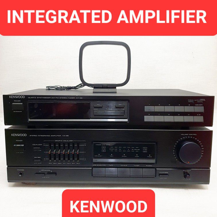 Kenwood KA-88 & KT-58 VINTAGE CLASS A AUDIOPHILE Amplifier With Built In EQ & AM/FM Tuner