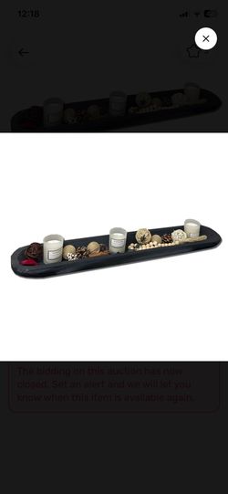 Long wooden center piece