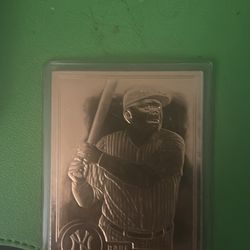 Golden Babe Ruth Card