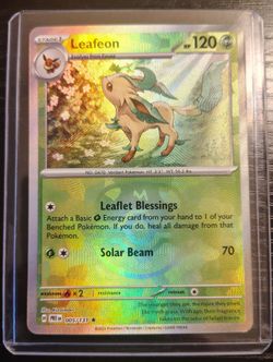 Leafeon Reverse Holo (Master Ball Pattern) - Prismatic Evolutions 005/131 - NM