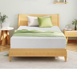 EGOHOME Full Size Memory Foam Mattress, 12 Inch Bed Mattress in a Box with Cooling Green Tea Gel, Relieve Pressure with Medium Support, CertiPUR-US Ce