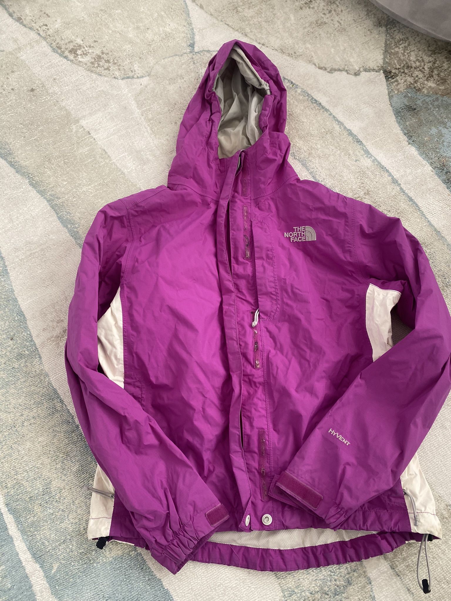 The North Face HyVent Waterproof Rain Jacket Women's Sz Small Fuchsia. Make an offer!
