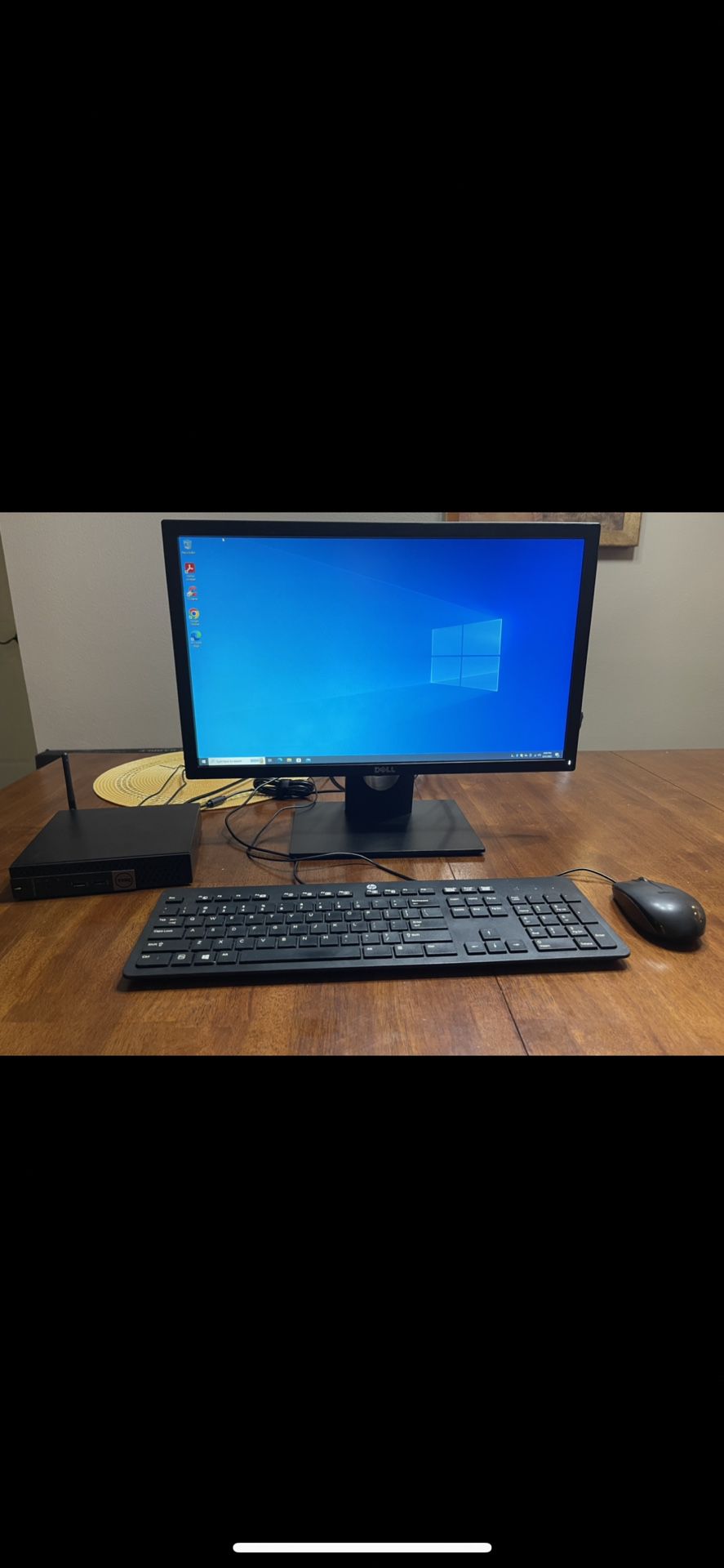 Desktop Computer Win10 Pro - Includes Monitor Keyboard Mouse.  Same OS On Laptops And Tablets 
