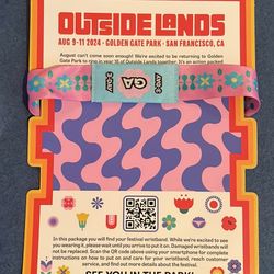 Outside Lands 3 day Wristband