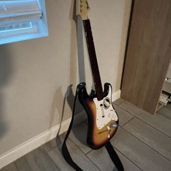 Harmonix Playstation Fender Stratocaster Rock Band Guitar PS3 No Dongle Untested