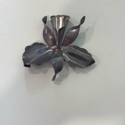 VINTAGE LARGE HECTOR AQUILAR TAXCO 940 STERLING SILVER FLOWER ORHAD BROOCH